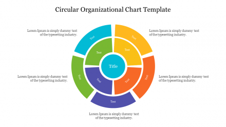 Circular Organizational Chart Template Slides